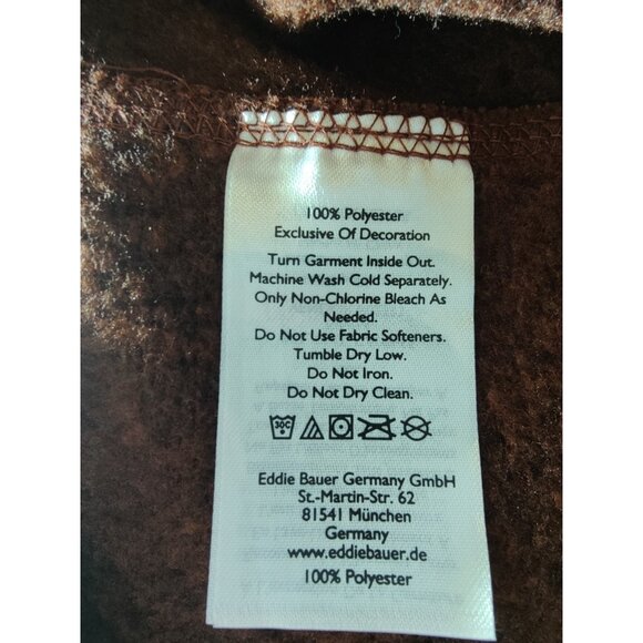 Eddie Bauer Men's Brown 1/4-Zip Casual Sporty Pullover Sweatshirt XL - Picture 4 of 6